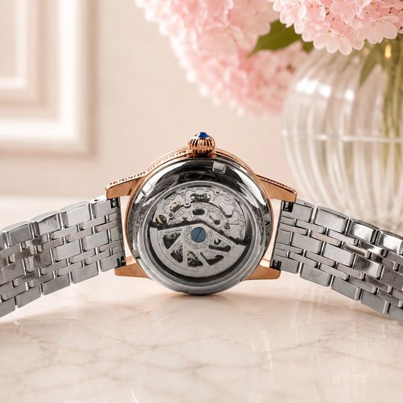 Класичний жіночий годинник Awarder 049 Де би не була Silver-Gold-Black, водонепроникний | Зображення 8