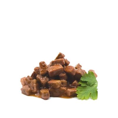 Влажный корм для собак Carpathian Pet Food в соусе с говядиной 100 г (4820111141159) | Зображення 1