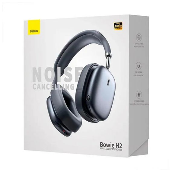 Накладные беспроводные наушники Baseus Bowie H2 (NGTW260001) Gray | Зображення 5