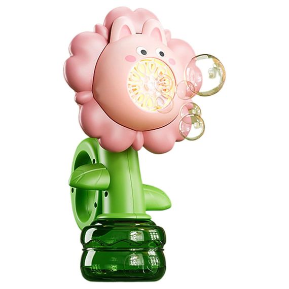 Мыльные пузыри Flower Bubble Machine BJC-5A(Bunny-Pink) со светом | Зображення 2