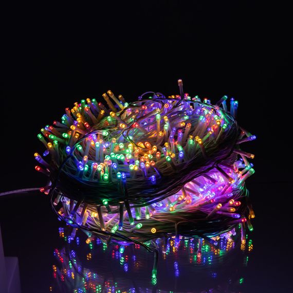 Гирлянда Рождественская фея уличная 100 м 1000 LED белый провод Мультиколор CF1000L100MWML | Зображення 1