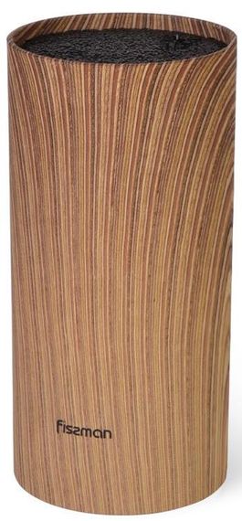 Підставка-колода Fissman Wood для кухонних ножів і ножиць 22х11см