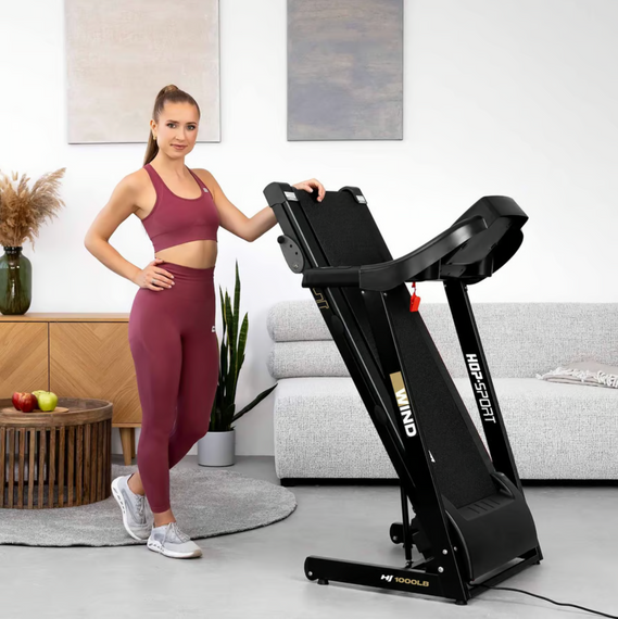 Бігова доріжка Hop-Sport HS-1000LB Wind сірий | Зображення 8