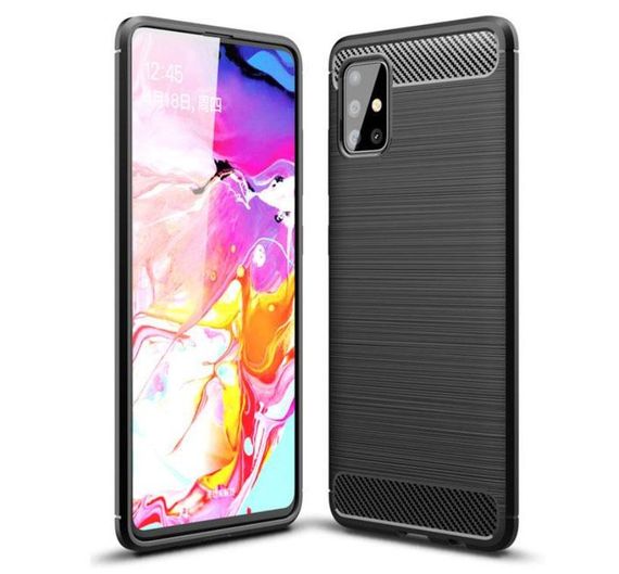 Чохол Primo Carbon Fiber Series для Samsung Galaxy A71 (SM-A715) - Black | Зображення 1