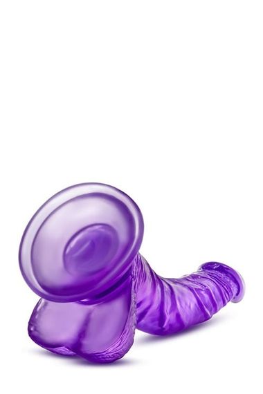 Фалоімітатор реалістичний з мошонкою Blush b-yours на присосці, фіолетовий Sex Aura | Зображення 2