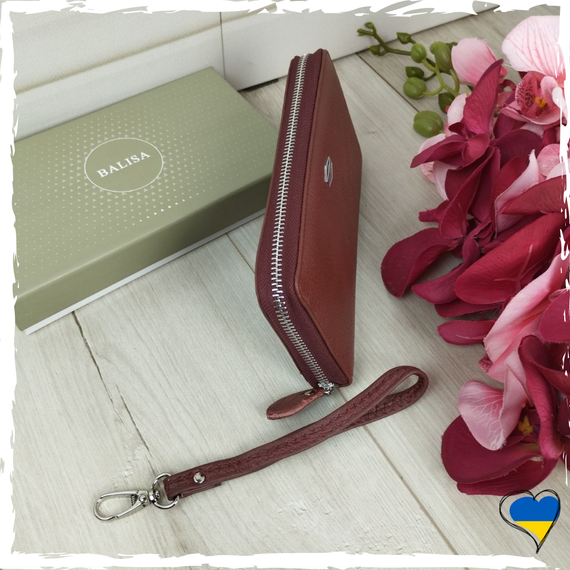 Гаманець-клатч жіночий натуральна шкіра. Кошелек жіночий шкіряний. Кошелек женский кожа | Зображення 5