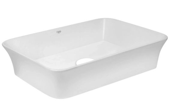 Комплект Qtap Virgo: Раковина накладна прямокутна 490х350х110 мм White + Донний клапан PU02 (QT18112261WN47305) | Зображення 4