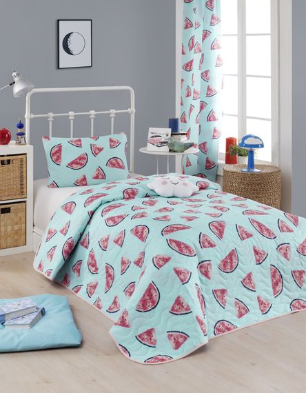 Покривало Eponj Home 10500 Туреччина 160*220 см  Бавовна Блакитний