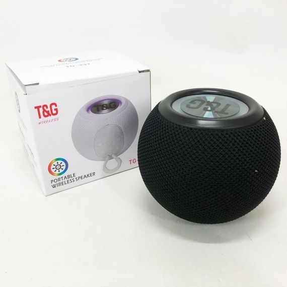 Бездротова потужна колонка TG337 з Bluetooth, RGB-підсвічуванням та радіо. Колір: чорний | Зображення 7