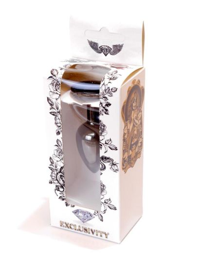 Анальна пробка - Jewellery Dark Silver Plug Black Sex Aura | Зображення 7