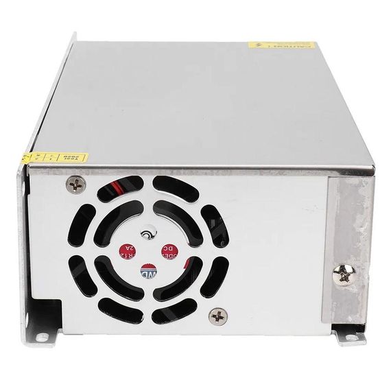 Імпульсний блок живлення з вентилятором 12V / 50A, 600Вт / Мережевий адаптер для світлодіодної стрічки | Зображення 5