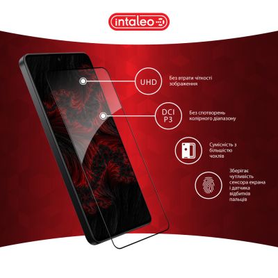Стекло защитное Intaleo Full Glue Xiaomi Poco X7 Pro Black (1283126607882) | Зображення 3