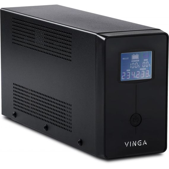 Пристрій безперебійного живлення Vinga LED 1200VA ( VPC-1200PRM3 ) (VPC-1200PRM3) | Зображення 1