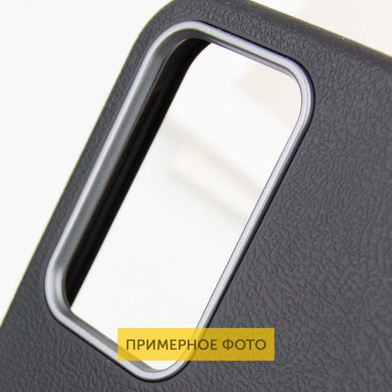 Шкіряний чохол Leather Case Metal Buttons для Xiaomi Redmi A3 Black | Зображення 5