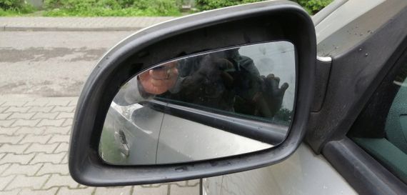 Opel Astra III H (04-09) вкладиш дзеркала з підігрівом ліва сторона, Опель Астра 3 | Зображення 2