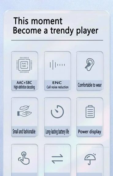 T2 TWS Бездротові Bluetooth-навушники з цифровим дисплеєм і Hi-Fi звуком. Чорні | Зображення 6