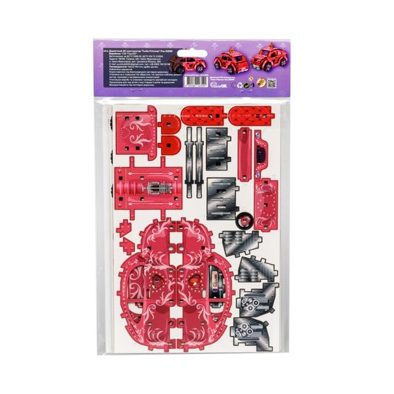Дерев'яний 3D конструктор "Turbo Princess" Puz-00969, 70 деталей | Зображення 2