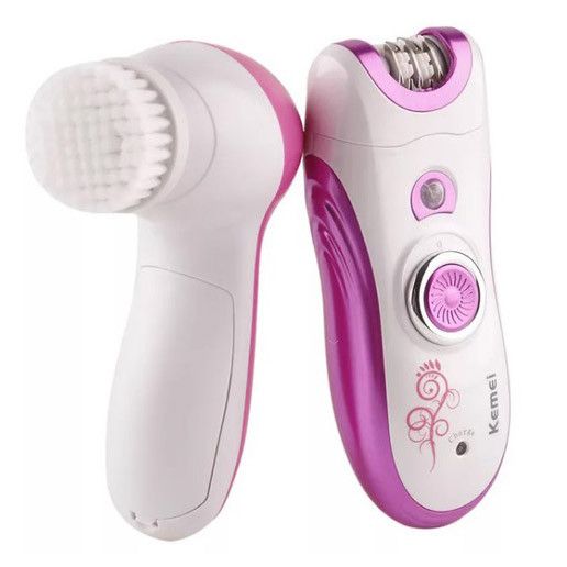 Епілятор жіночий багатофункціональний 6 в 1 пінцетний Kemei KM-3066 Х масажер догляд за шкірою 2 швидкості | Зображення 9