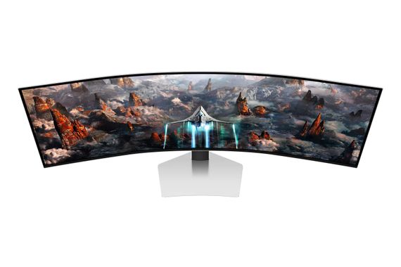 Samsung Монітор 48.7'Odyssey OLED G9 G93SC HDMI, DP, USB, MM, OLED, 5120x1440, 32:9, 240Hz, 0.3ms, CURVED (LS49CG930SIXCI) | Зображення 6