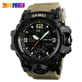 Чоловічий годинник Skmei 1155 Black-Khaki