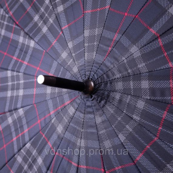 Классический зонт-трость полуавтомат из полиэстера 16 спиц диаметр 117 см Синий HP-23-4BL | Зображення 6