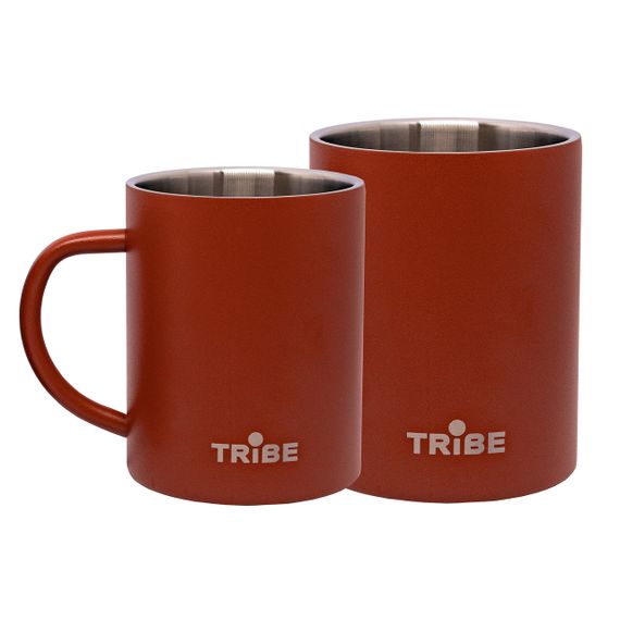 Термочашка Tribe Camp Mug 375 мл terracota, Термокружка туристична для чаю і кави, Термопосуд у похід | Зображення 2
