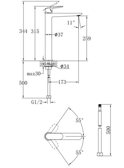 Змішувач для раковини Qtap Evia Chrome QTEVI269CRM47577 | Зображення 6