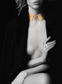 Ланцюжок нашийник Bijoux Indiscrets MAGNIFIQUE Collar - Silver, прикраса для тіла