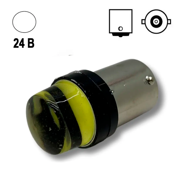 Автолампа светодиодная Terra P21W / 1156, цоколь BA15s, COB, белая, 12 В