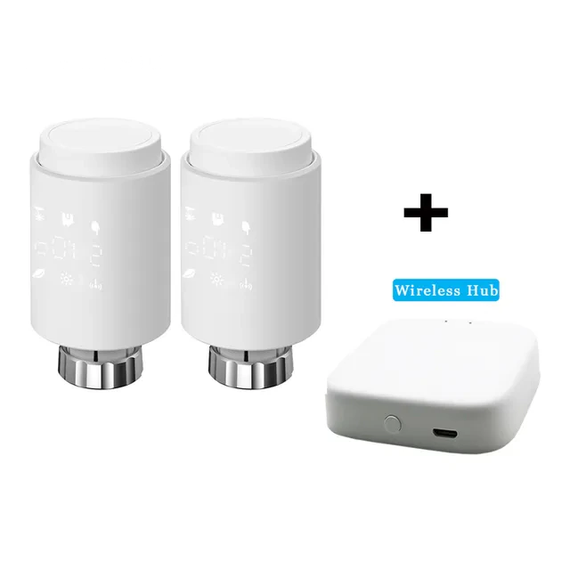 Умный радиаторный терморегулятор SV EARU 2 шт. + хаб ZigBee для управления (sv3360)
