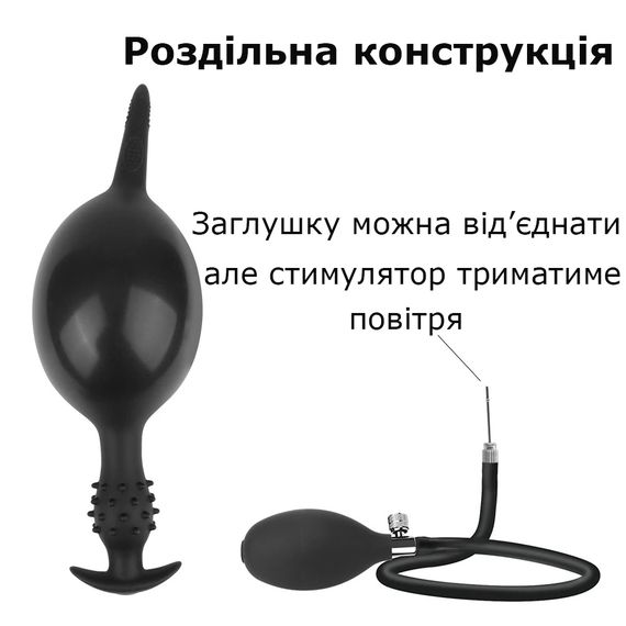 Надувний анальний стимулятор Inflate Pro Duo з контролем об'єму | Зображення 5