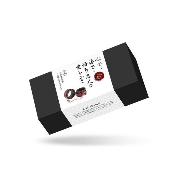 Шкіряні поножі Liebe Seele Wine Red Ankle Cuffs, знімний ланцюжок-кріплення sexstyle | Зображення 9