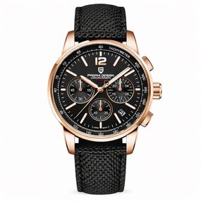 Чоловічий годинник Pagani Design YS008 Rose Gold-Brown