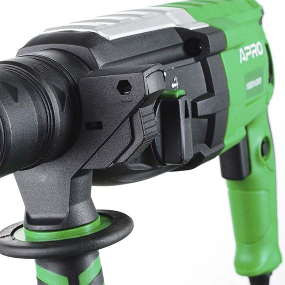 Перфоратор APRO SDS+, прямий, 1050 Вт, 3,5 Дж в кейсі, швидка заміна патрона (арт.896229) | Зображення 4