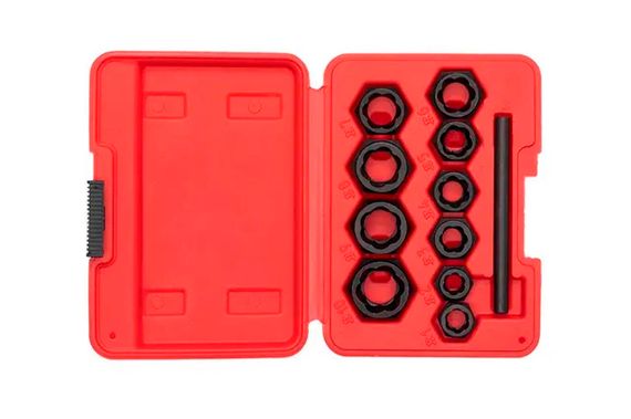 Набор экстракторов для винтов и гаек Intertool - 10шт (SD-8007) | Зображення 1