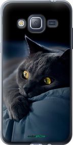 Чохол на Samsung Galaxy J3 Duos (2016) J320H Димчастий кіт "825t-265-2448"