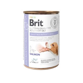 Вологий корм Brit Grain Free Veterinary Diets Gastrointestinal для дорослих собак при проблемах з травленням з лососем та зе