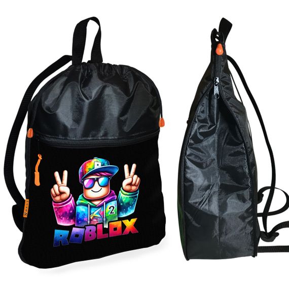 Рюкзак-мешок для обуви,спортивной формы Роблокс "Roblox" детская сумка для сменки с расширителем (1671)