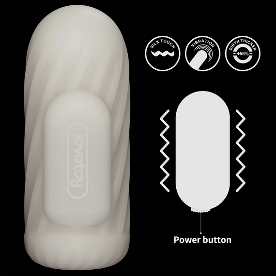Насадка на член/мастурбатор - Knights Ring Vibrating Dual Purpose Sleeve-Spiral | Зображення 8