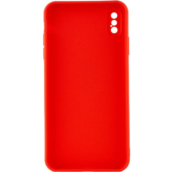 Силиконовый чехол Candy Full Camera для Apple iPhone XS Max (6.5") Красный / Red | Зображення 1