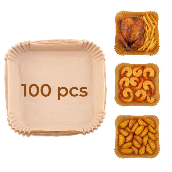 Бумажные формы для аэрогриля Adler AD 6731 16×16 см 100 шт для духовки и СВЧ | Зображення 5