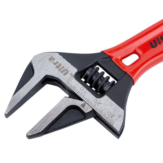 Ключ розвідний Ultra з тонкими губками укорочений 140 мм 0-34 мм CrV (4100222) | Зображення 3