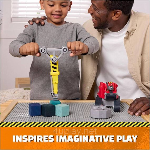 Щенячий патруль Кремез і команда Мега-кран Чарджера з фігуркою Paw Patrol Rubble & Crew Charger's Mega Power Crane | Зображення 5