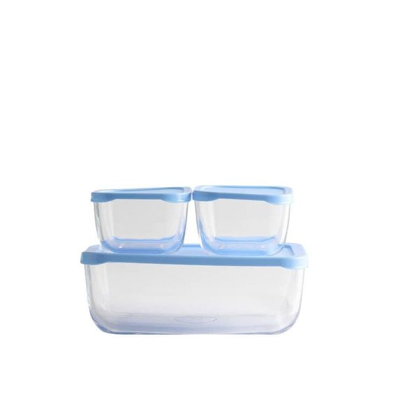 Набір контейнерів харчових Pasabahce Snowbox PS-96881-3 3 предмети