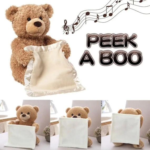 Інтерактивна дитяча іграшка Ведмедик Peekaboo Brown Bear