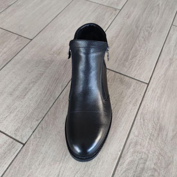 Шкіряні черевики на двох замках 40 41 43 44 45 розмір | Зображення 2