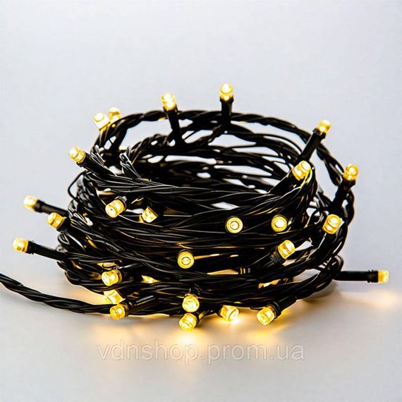 Новогодняя гирлянда штора 3х2 м 144 LED комнатная белый провод Жёлтый ZWM32144LEDY | Зображення 2