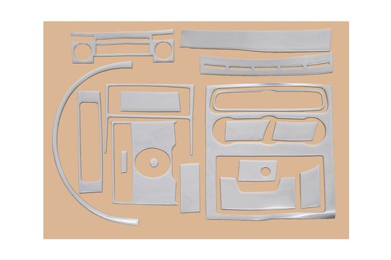 Накладки на панель (19 деталей) Алюміній для Volkswagen Crafter 2006-2016 рр | Зображення 2