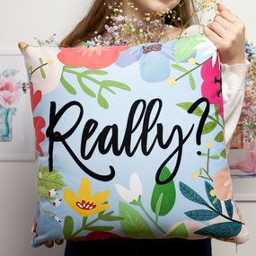 Подушка диванная с бархата Really? 45x45 см (45BP_20F007)