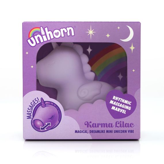 Вібратор-єдиноріжка Unihorn – Karma Lilac, з пульсацією | Зображення 5